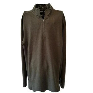 Orvis 1/4 Zip Pullover Large Men's Green Long Sleeve Classic Collection